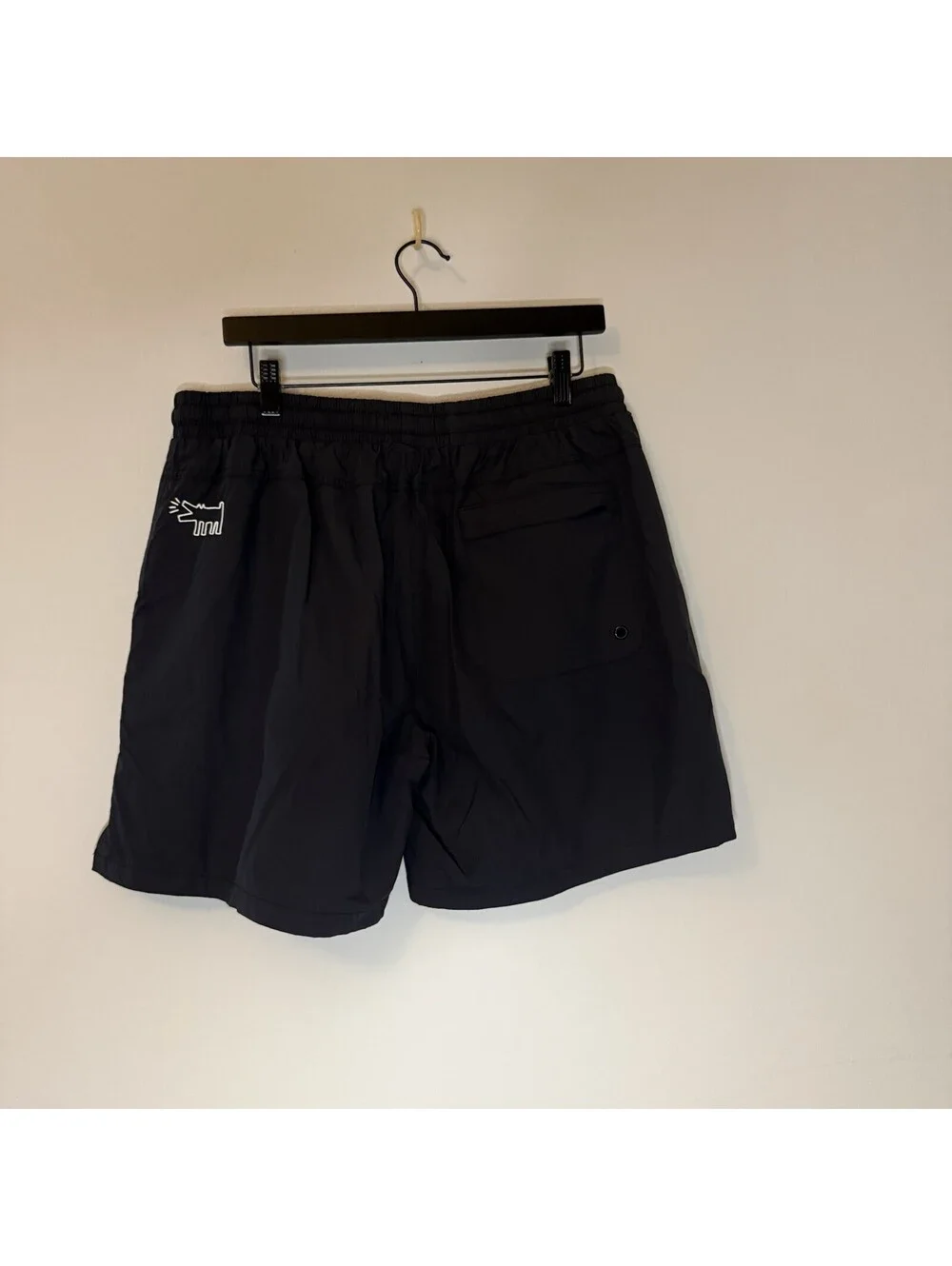 Keith Haring x Shoe Palace Men’s Swim Trunks XL Black Heart Logo Board Shorts